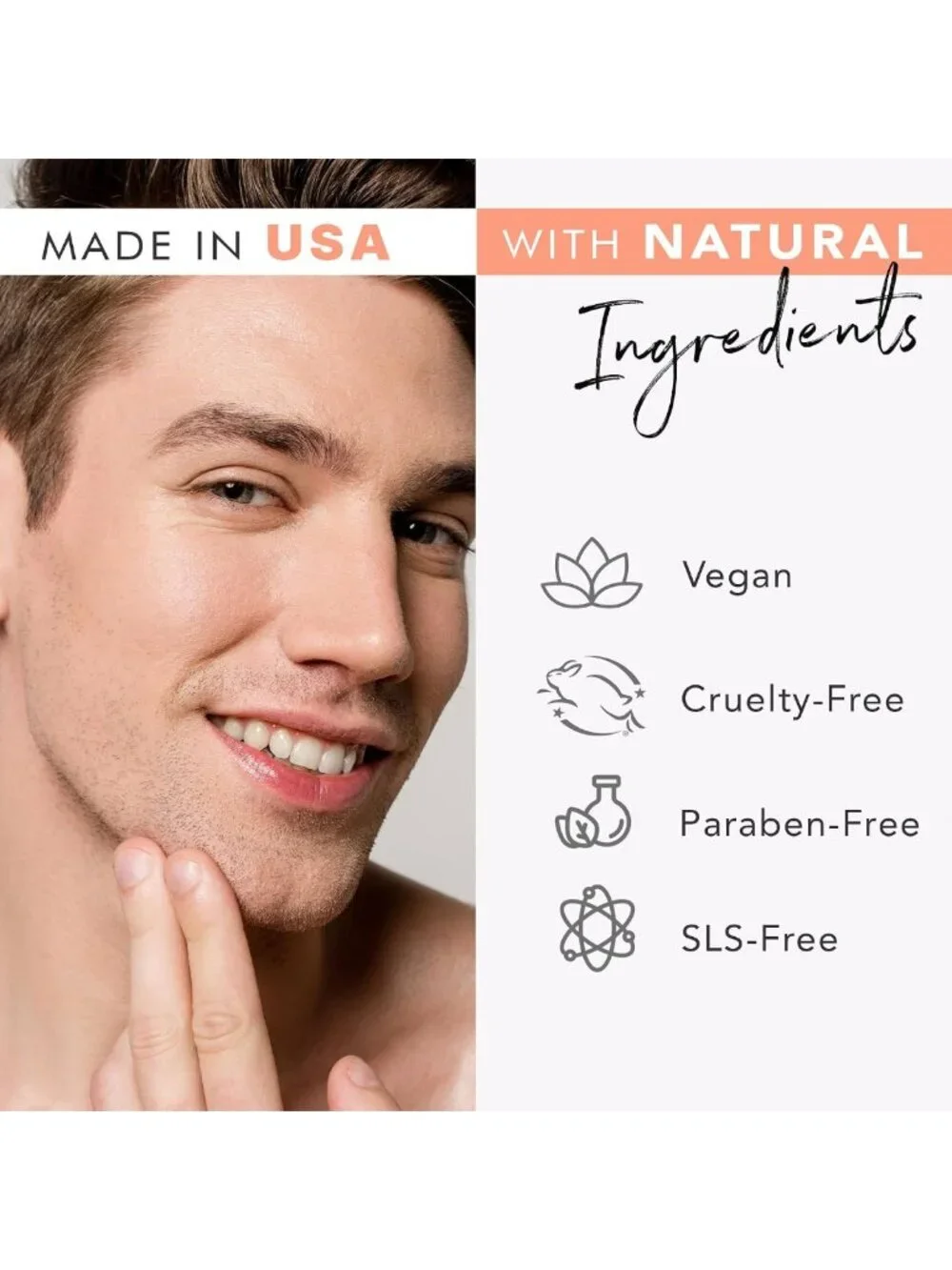 Gentle Exfoliating Face Scrub & Wash | Natural Organic Cleansing Exfoliator
